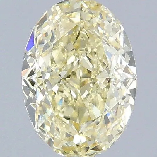 1.02ct OVAL Fancy Yellow VVS2 Coloured Lab diamond