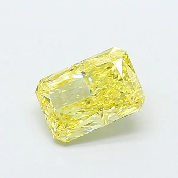 1.21ct RADIANT Fancy Intense Yellow VS1 Coloured Lab diamond