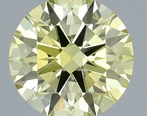 0.49ct ROUND Fancy Intense Yellow VVS1 Coloured Lab diamond
