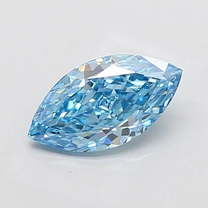 2.08ct MARQUISE Fancy Vivid Blue VS1 Coloured Lab diamond
