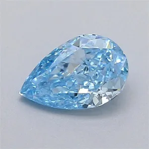 0.31ct PEAR Fancy Vivid Blue VVS2 Coloured Lab diamond