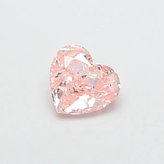 1.06ct HEART Fancy Intense Pink SI2 Coloured Lab diamond