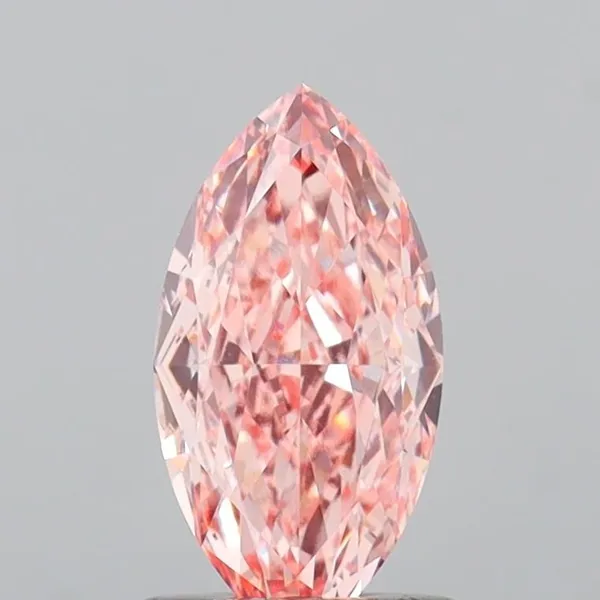 1.53ct MARQUISE Fancy Intense Pink VVS2 Coloured Lab diamond