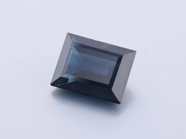 2.07ct Blue Sapphire, Baguette cut gemstone