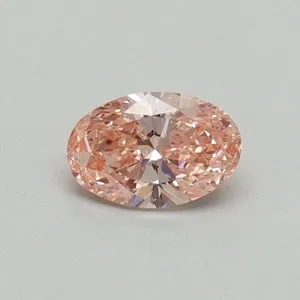 0.3ct OVAL Fancy Vivid Pink SI1 Coloured Lab diamond