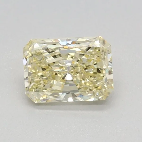 0.48ct RADIANT Fancy Light Yellow VVS2 Coloured Lab diamond