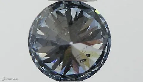 0.5ct ROUND Fancy Intense Blue SI2 Coloured Lab diamond