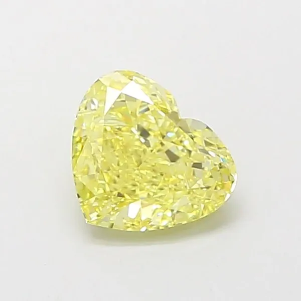 1.2ct HEART Fancy Intense Yellow VS1 Coloured Lab diamond