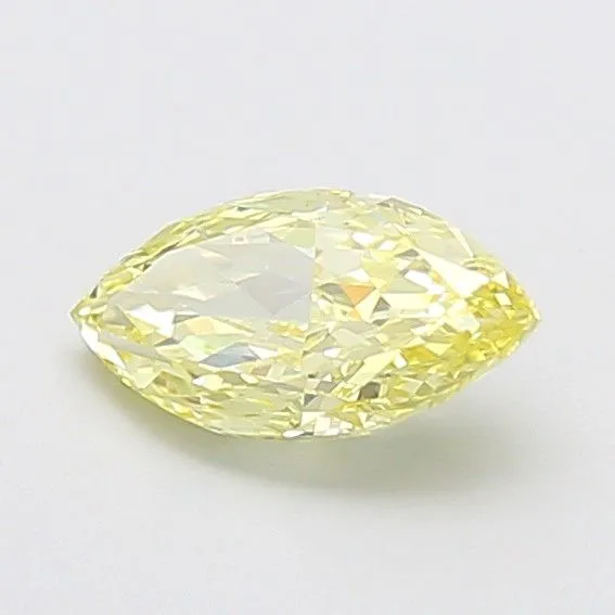 1.24ct MARQUISE Fancy Yellow VS1 Coloured Lab diamond