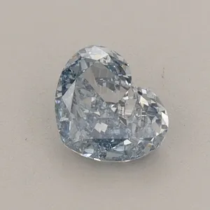0.59ct HEART Fancy Intense Blue VS2 Coloured Lab diamond