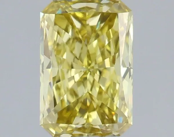 1.03ct RADIANT Fancy Intense Yellow VVS2 Coloured Lab diamond