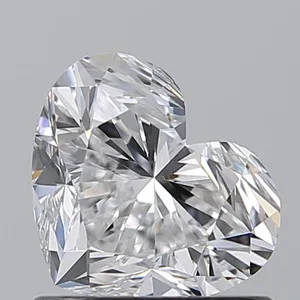 0.9ct HEART D VVS1 Natural diamond