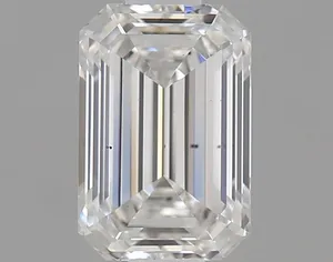 0.71ct EMERALD F VS2 Lab diamond