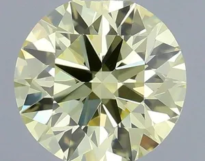0.34ct ROUND Fancy Yellow VS1 Coloured Lab diamond