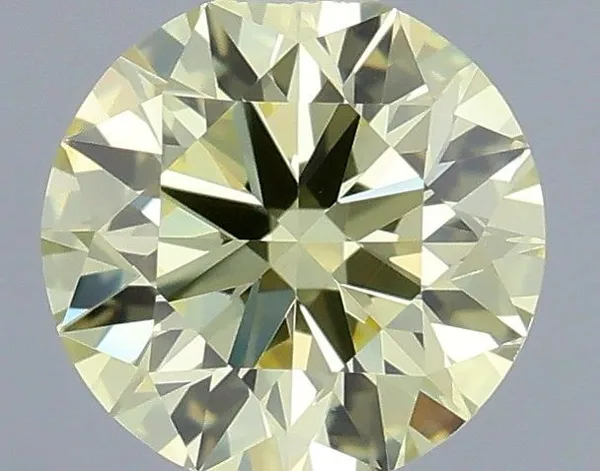 0.34ct ROUND Fancy Yellow VS1 Coloured Lab diamond