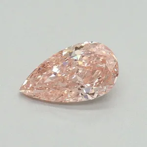 0.52ct PEAR Fancy Intense Pink VS1 Coloured Lab diamond