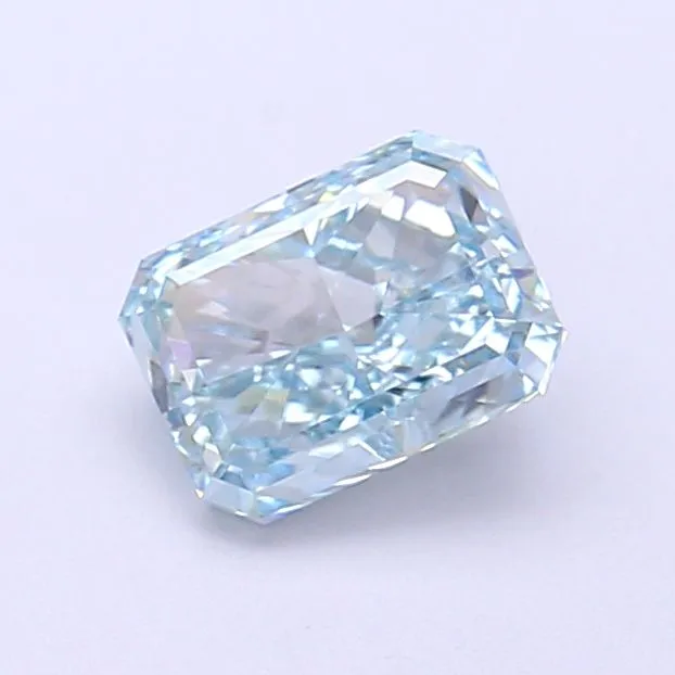 1.01ct RADIANT Fancy Vivid Blue VVS2 Coloured Lab diamond