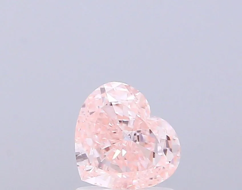 1.00ct HEART Fancy Intense Pink VS1 Coloured Lab diamond