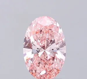 1.09ct OVAL Fancy Intense Pink VVS2 Coloured Lab diamond