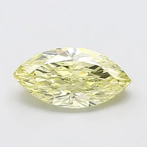 1.13ct MARQUISE Fancy Light Yellow VS1 Coloured Lab diamond