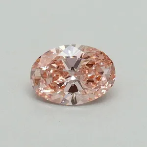 0.3ct OVAL Fancy Vivid Pink SI1 Coloured Lab diamond