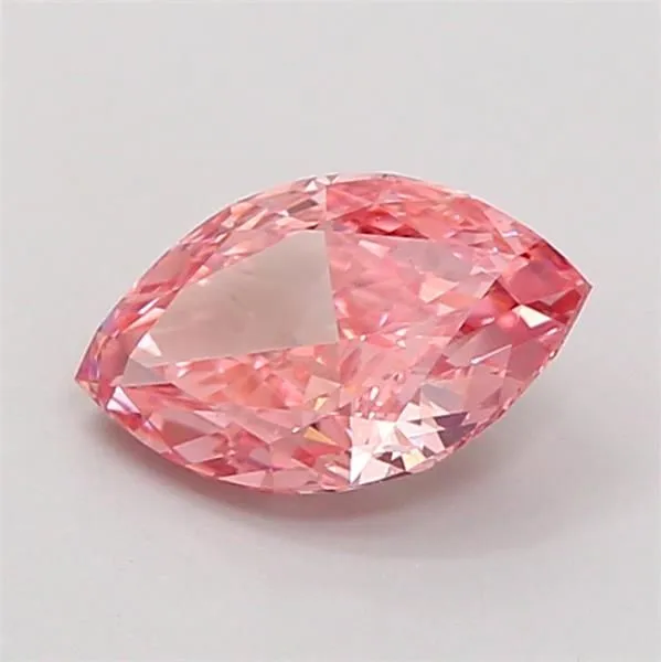 0.95ct MARQUISE Fancy Vivid Pink VS1 Coloured Lab diamond