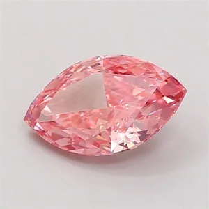 0.95ct MARQUISE Fancy Vivid Pink VS1 Coloured Lab diamond