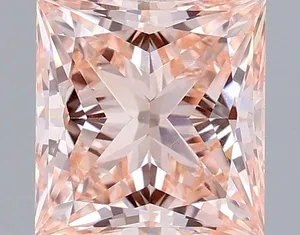 1.51ct PRINCESS Fancy Intense Pink VVS2 Coloured Lab diamond