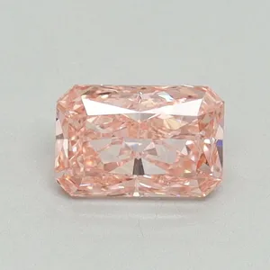 0.56ct RADIANT Fancy Vivid Pink VVS2 Coloured Lab diamond