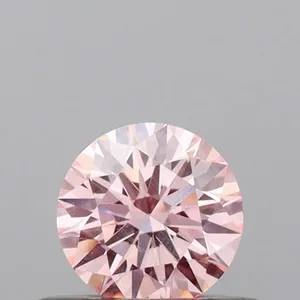 0.33ct ROUND Fancy Intense Pink VS1 Coloured Lab diamond