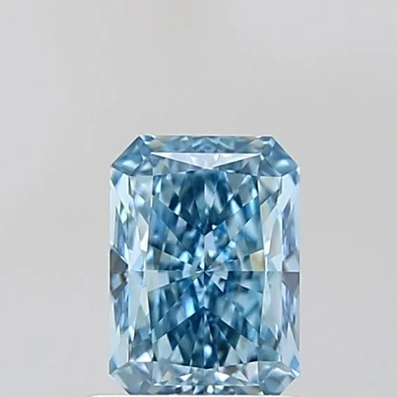 1.05ct RADIANT Fancy Vivid Blue VS1 Coloured Lab diamond