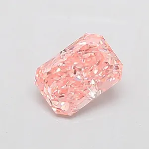 1.07ct RADIANT Fancy Vivid Pink VVS1 Coloured Lab diamond