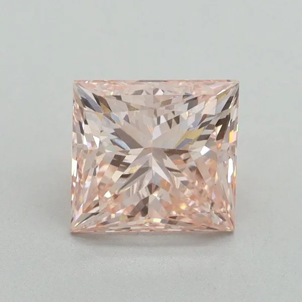 1.81ct PRINCESS Fancy Intense Pink VS1 Coloured Lab diamond