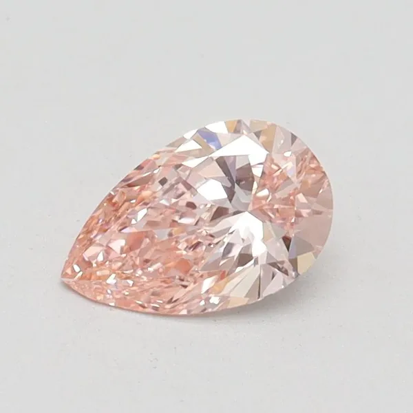 0.52ct PEAR Fancy Pink VVS2 Coloured Lab diamond