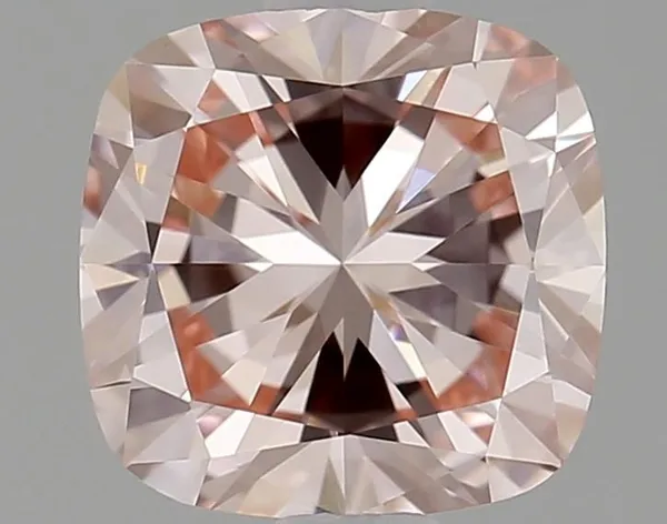 1ct CUSHION Fancy Intense Pink VVS2 Coloured Lab diamond