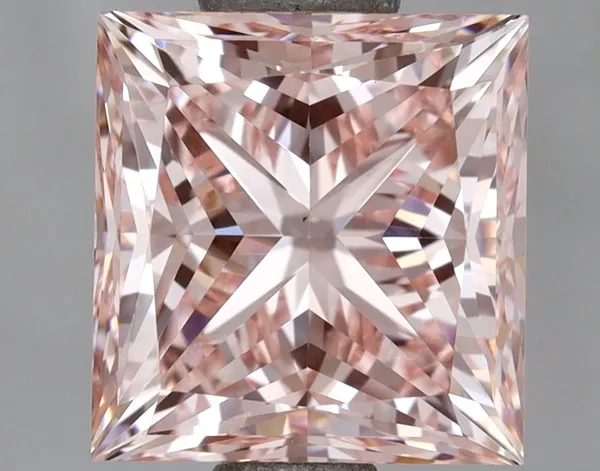 2.02ct PRINCESS Fancy Intense Pink VS1 Coloured Lab diamond