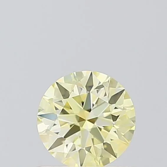 0.50ct ROUND Fancy Yellow VVS2 Coloured Lab diamond