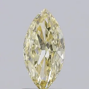 1.09ct MARQUISE Fancy Light Yellow VS1 Coloured Lab diamond