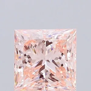 1.97ct PRINCESS Fancy Intense Pink VS2 Coloured Lab diamond