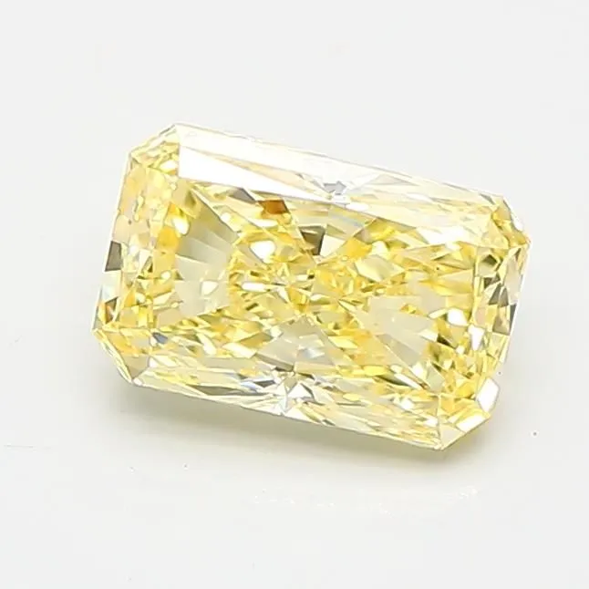 0.90ct RADIANT Fancy Intense Yellow VS1 Coloured Lab diamond