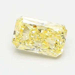 0.9ct RADIANT Fancy Intense Yellow VS1 Coloured Lab diamond