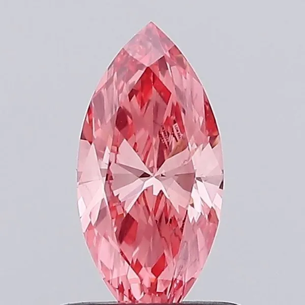 0.64ct MARQUISE Fancy Vivid Pink VVS2 Coloured Lab diamond