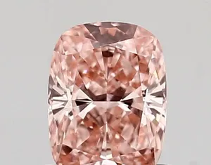 0.67ct CUSHION Fancy Vivid Pink VVS1 Coloured Lab diamond