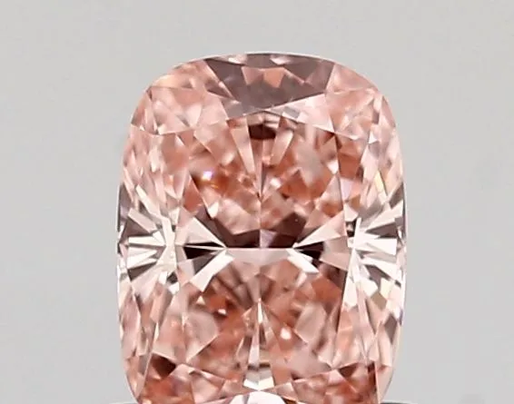 0.67ct CUSHION Fancy Vivid Pink VVS1 Coloured Lab diamond