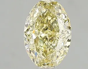 1.05ct OVAL Fancy Intense Yellow VS2 Coloured Lab diamond