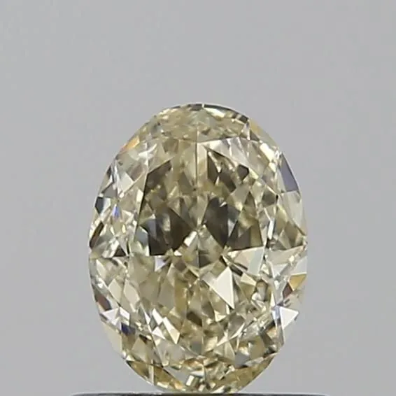 0.60ct OVAL Fancy Light Yellow VS1 Coloured Lab diamond