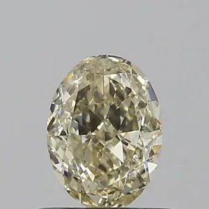 0.6ct OVAL Fancy Light Yellow VS1 Coloured Lab diamond