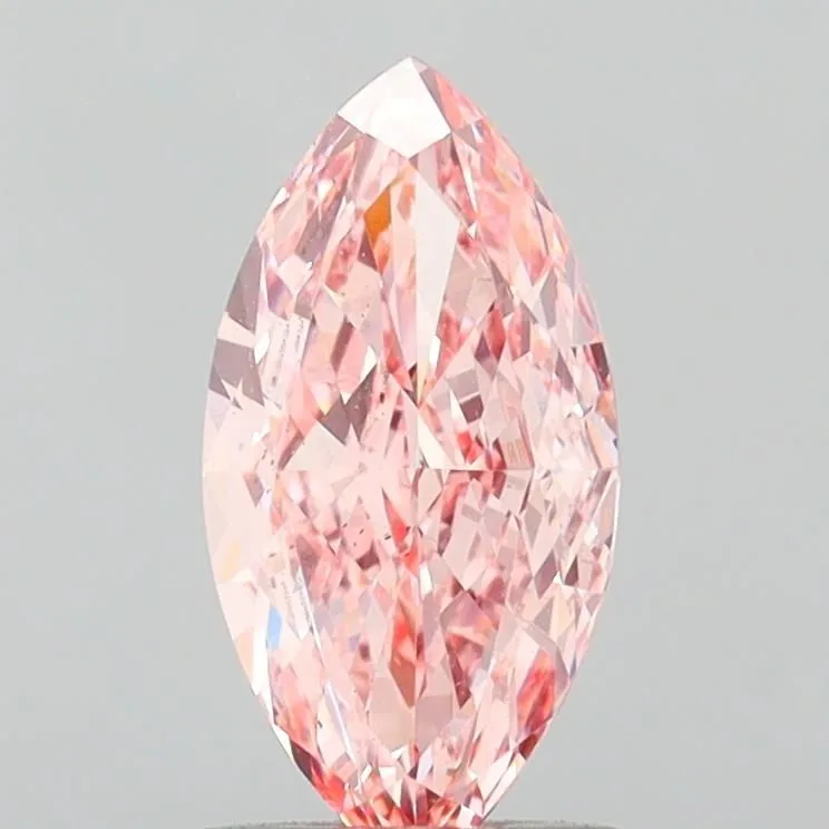 2.02ct MARQUISE Fancy Vivid Pink VS1 Coloured Lab diamond