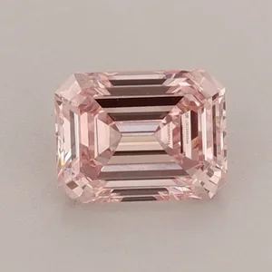 0.75ct EMERALD Fancy Intense Pink VS1 Coloured Lab diamond