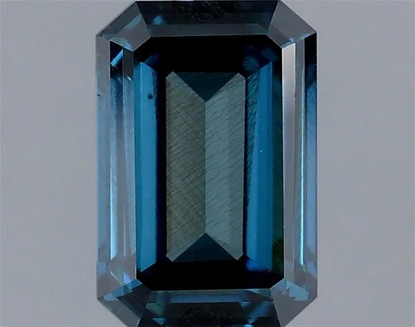 1.21ct EMERALD Fancy Deep Greenish Blue SI2 Coloured Lab diamond